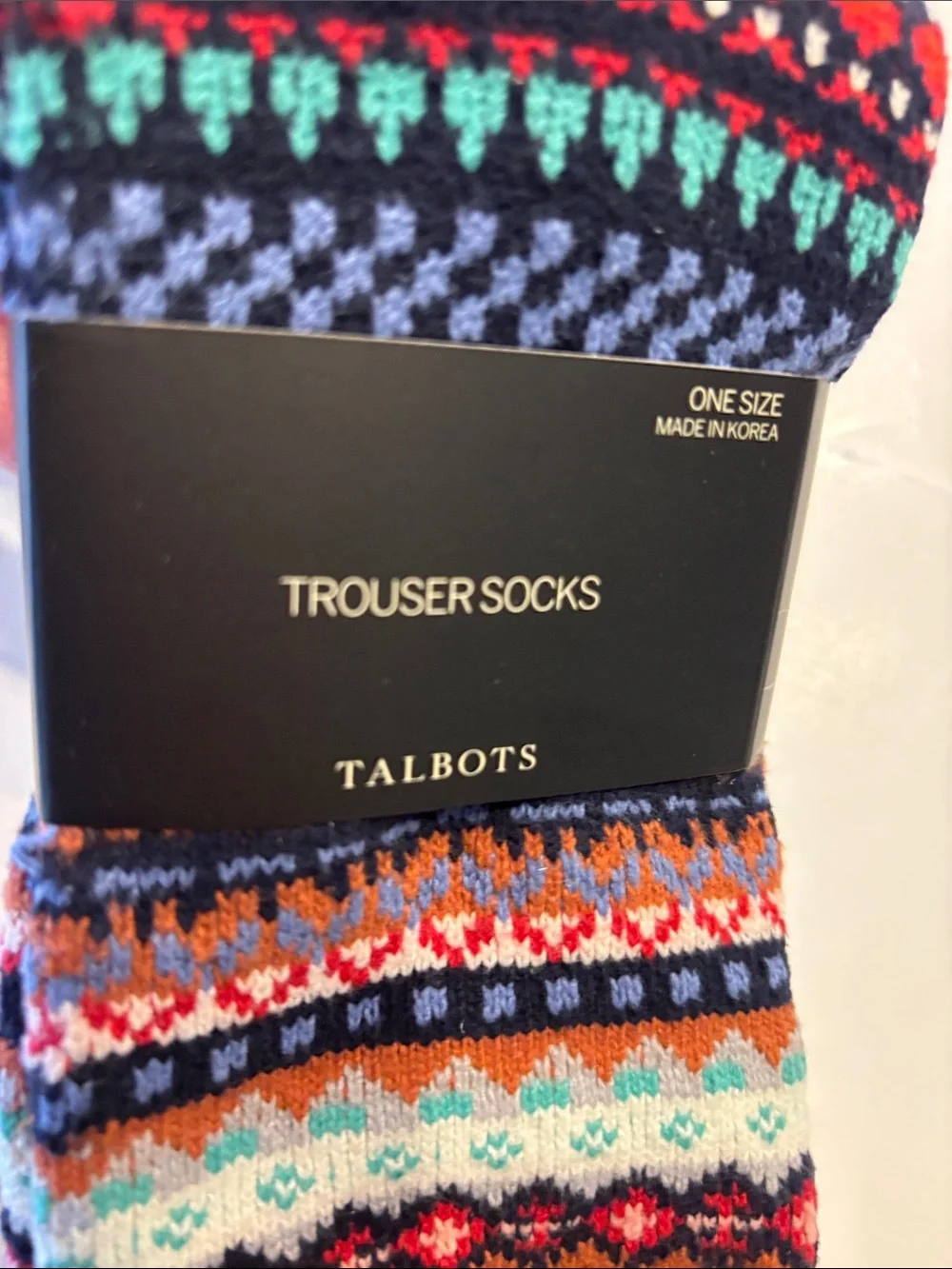 Talbots Women's Fair Isle Trouser Socks